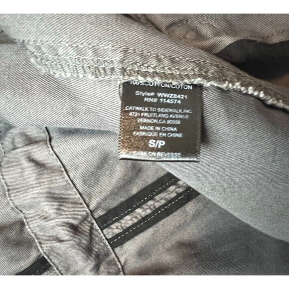 Pleione Anthropologie Cargo Vest Size S NWOT Gray Cinched Waist Military Style - Picture 9 of 12